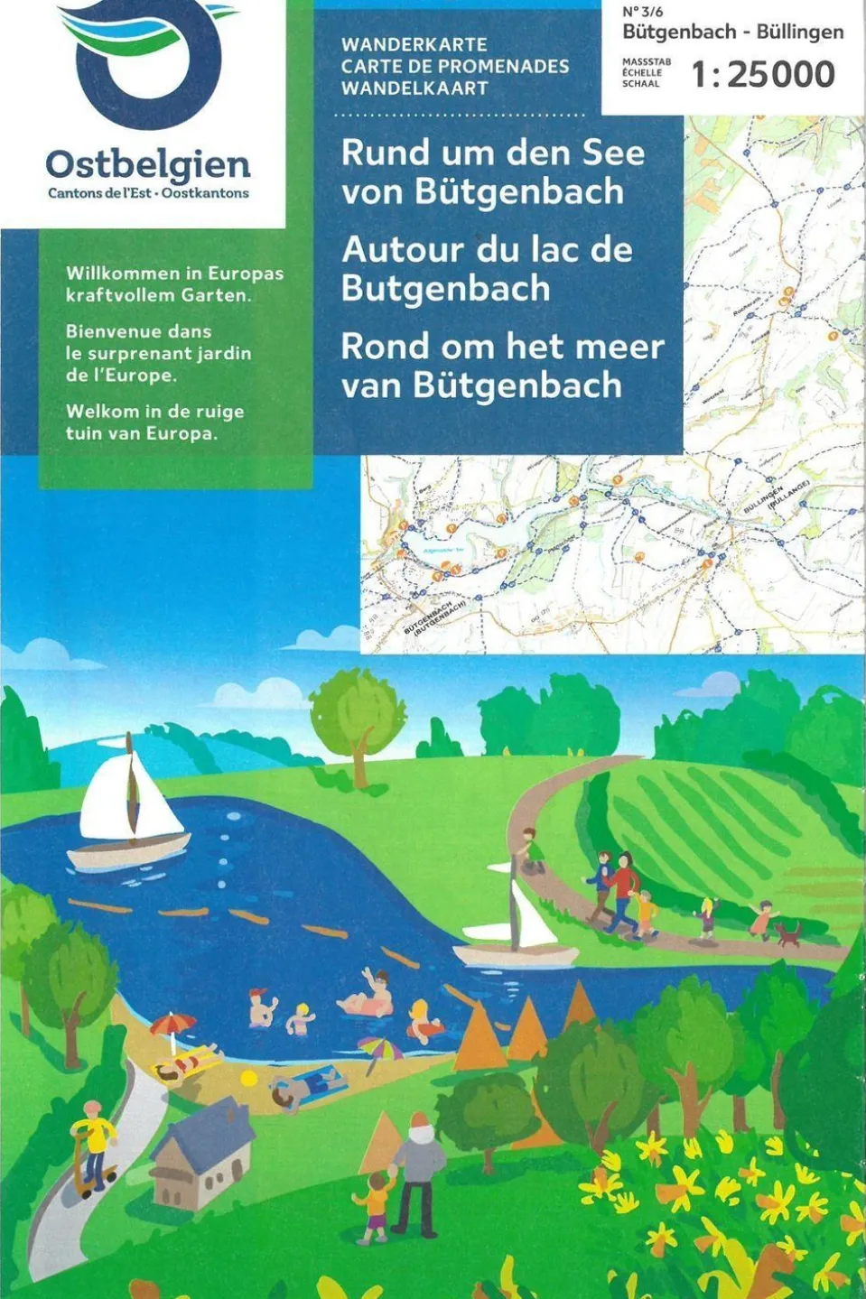 Bütgenbach rond om het meer ngi