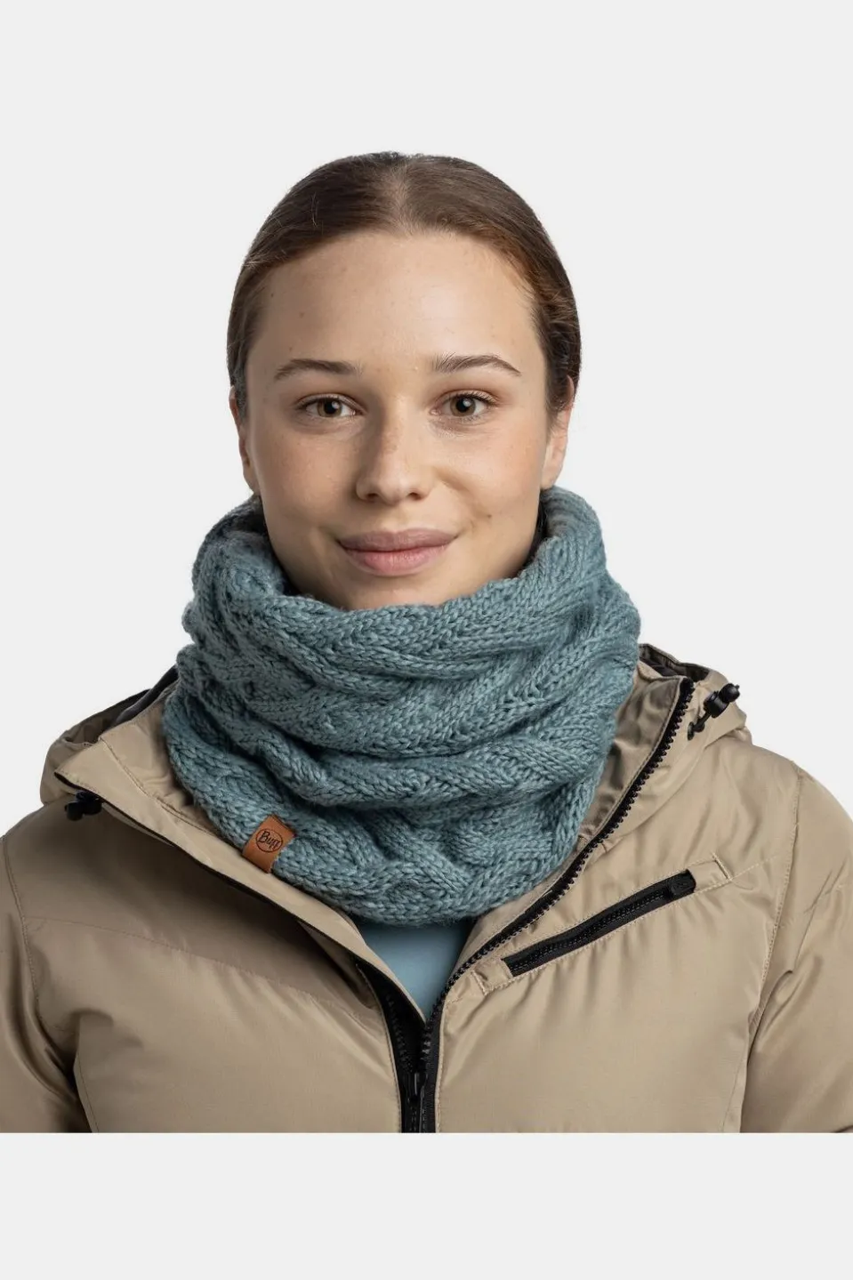 Écharpe Knitted & Fleece Neckwarmer Caryn Blue Glass