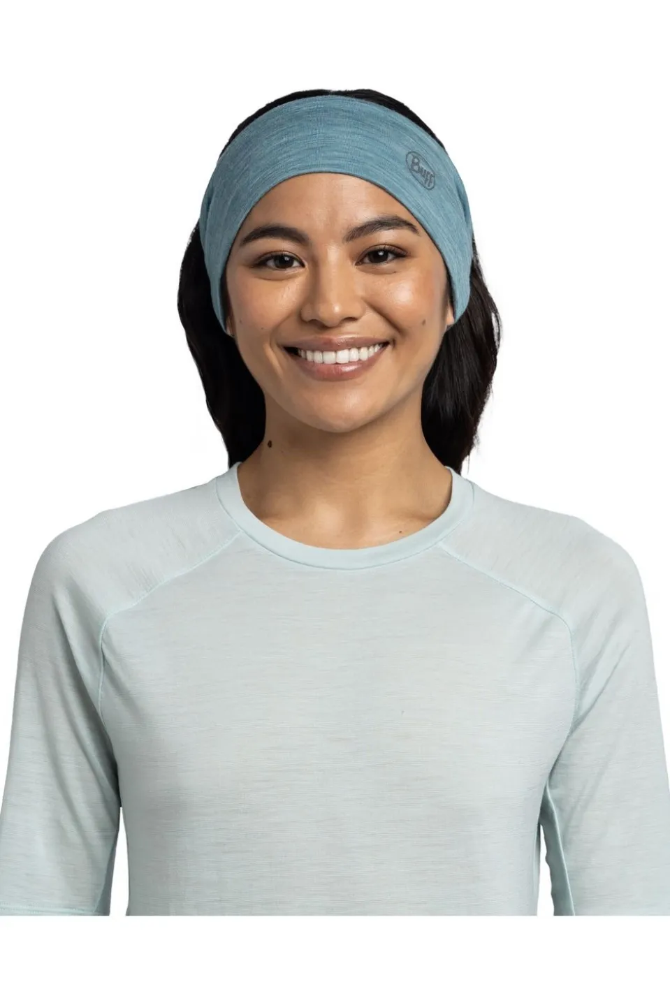 Écharpe Lw Merino Wool Headband Solid Pool