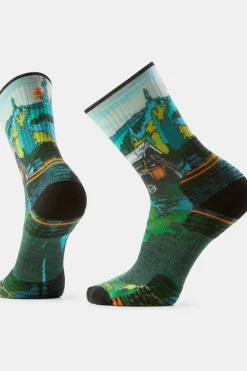 Chaussettes De Randonnée Hike Targeted Cushion Trail Trekker Print Crew Soc
