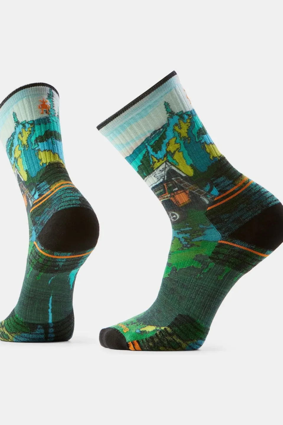 Chaussettes De Randonnée Hike Targeted Cushion Trail Trekker Print Crew Soc