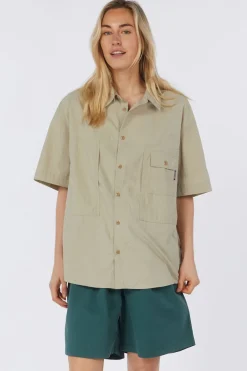 Chemise Pocket Utility Half Shirt