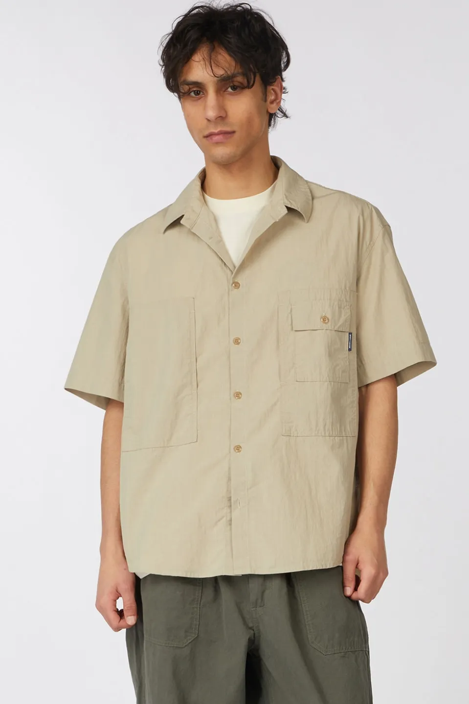 Chemise Pocket Utility Half Shirt