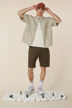 Chemise Pocket Utility Half Shirt