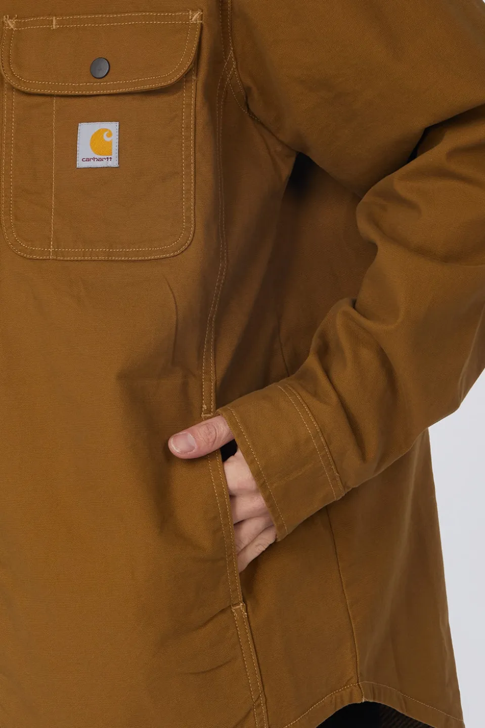 Chemise Rugged Flex™ Relaxed Fit Canvas Fleece-Lined Shirt