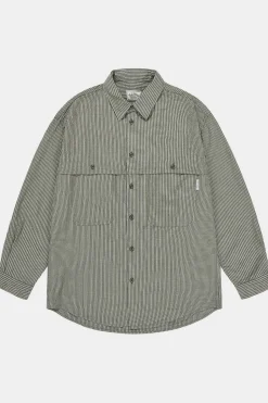 Chemise Stripe Pocket Work Shirt
