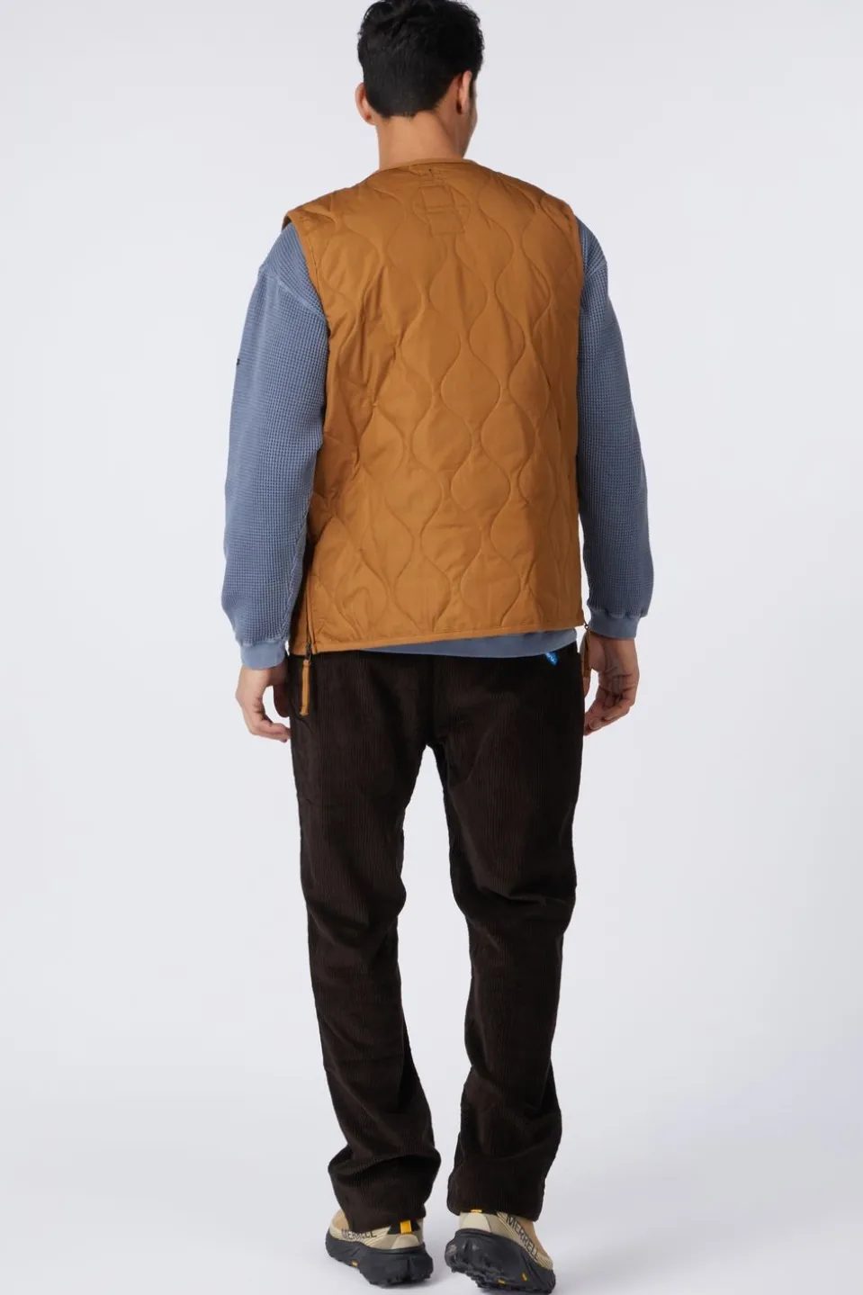 Gilet Military V-Neck Button Down Vest