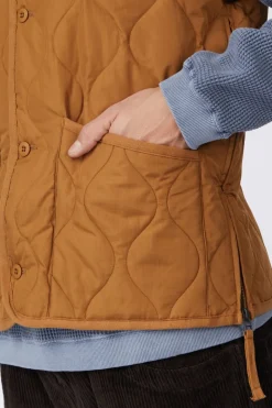 Gilet Military V-Neck Button Down Vest