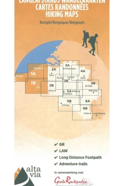 GR West-Vlaanderen & Pas de Calais wandelkaart