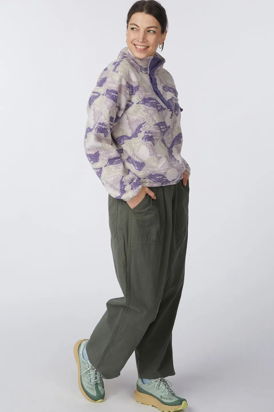 Pantalon One Tuck Wide Fatigue Pants
