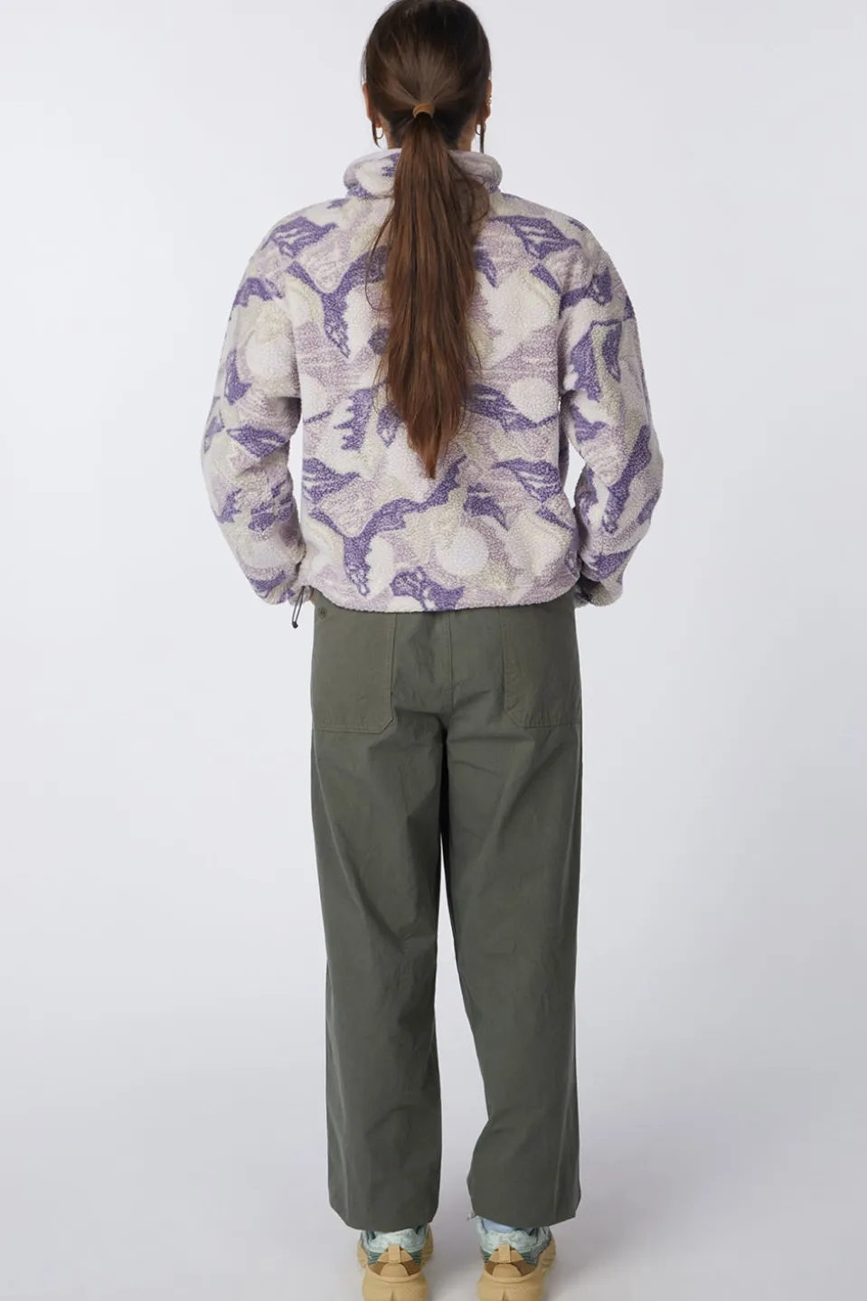 Pantalon One Tuck Wide Fatigue Pants