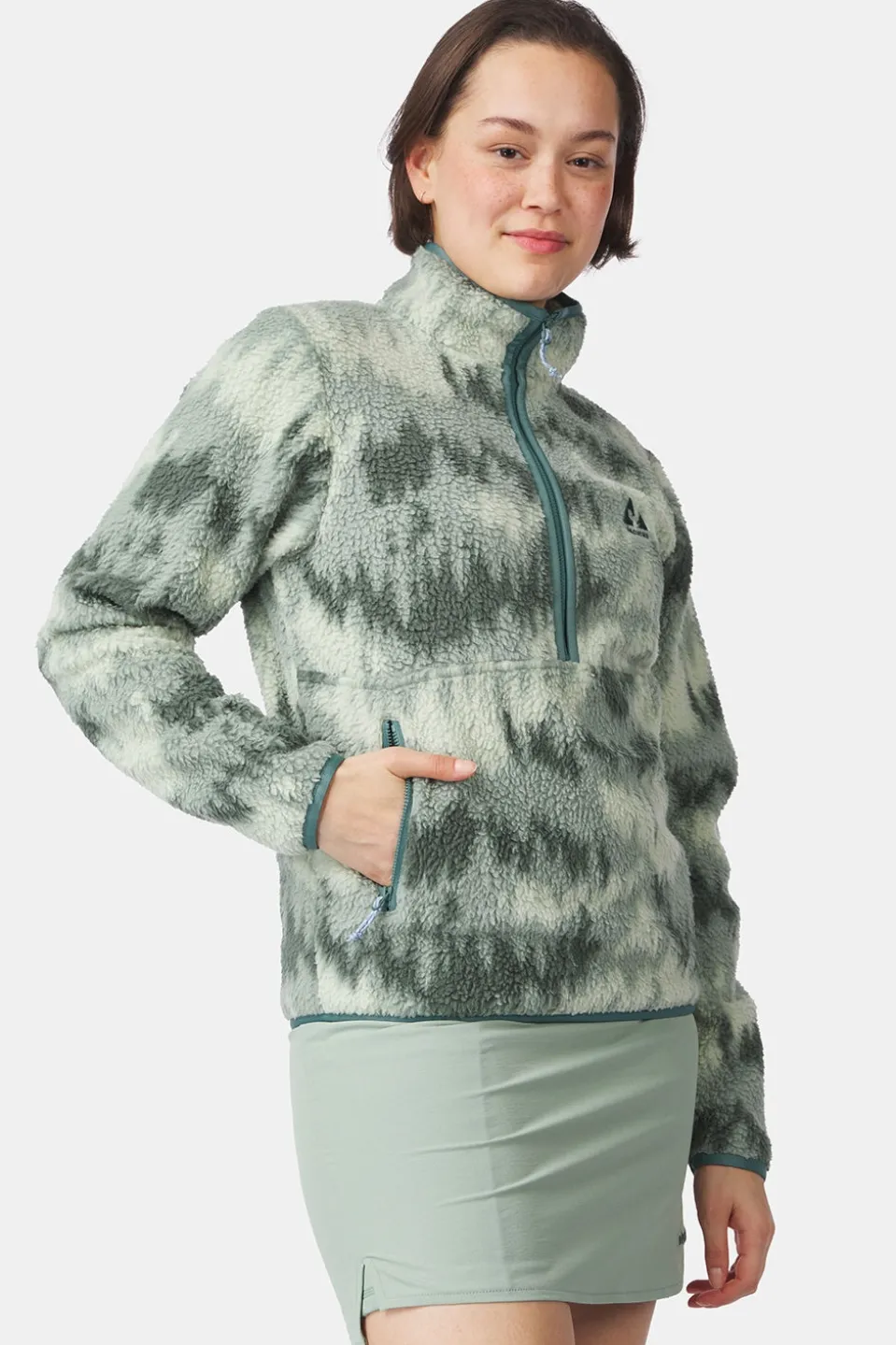 Polaire Flynn Printed 1/2 Zip Fleece W