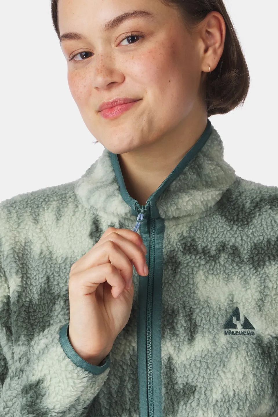 Polaire Flynn Printed 1/2 Zip Fleece W