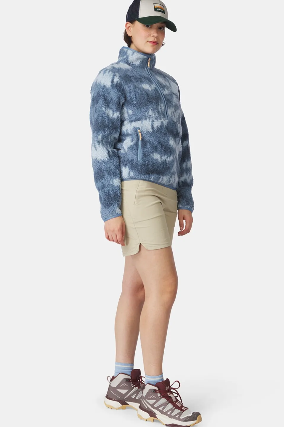 Polaire Flynn Printed 1/2 Zip Fleece W