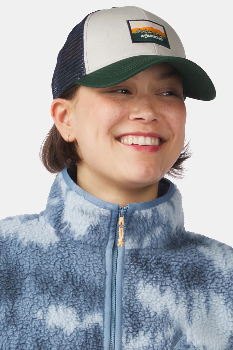 Polaire Flynn Printed 1/2 Zip Fleece W