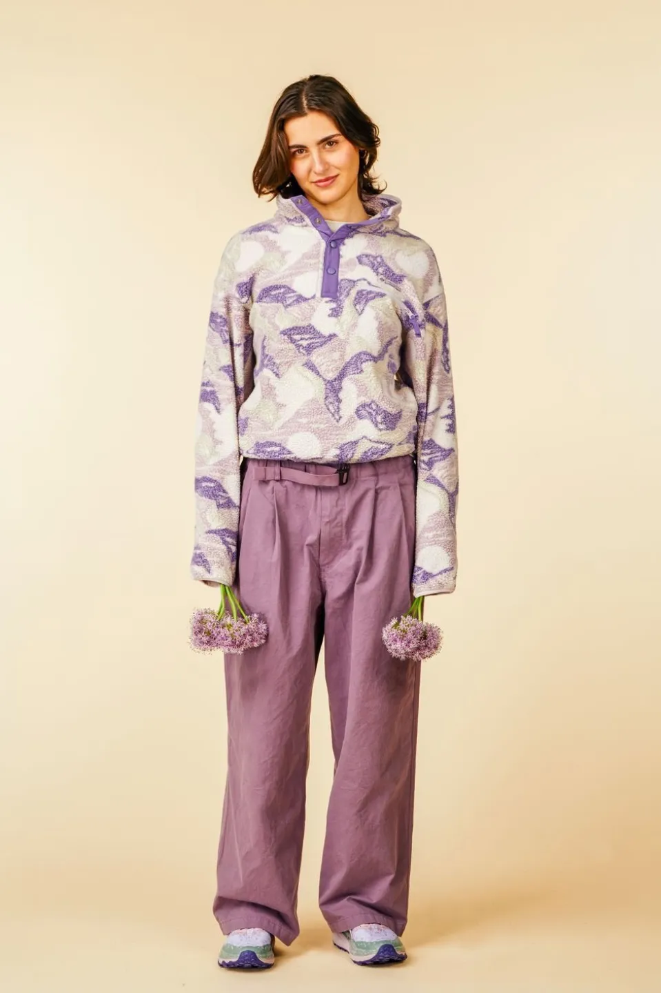 Polaire Helvetia™ II Printed Cropped Half Snap