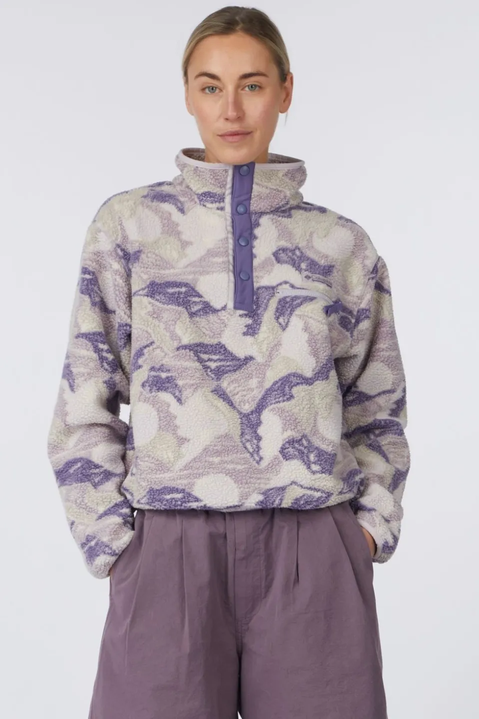 Polaire Helvetia™ II Printed Cropped Half Snap