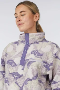 Polaire Helvetia™ II Printed Cropped Half Snap