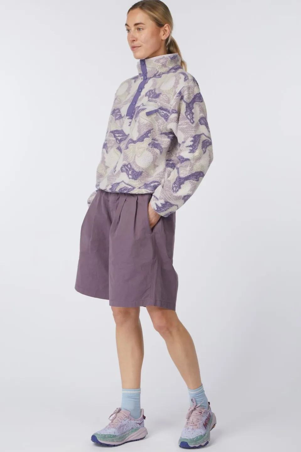 Polaire Helvetia™ II Printed Cropped Half Snap