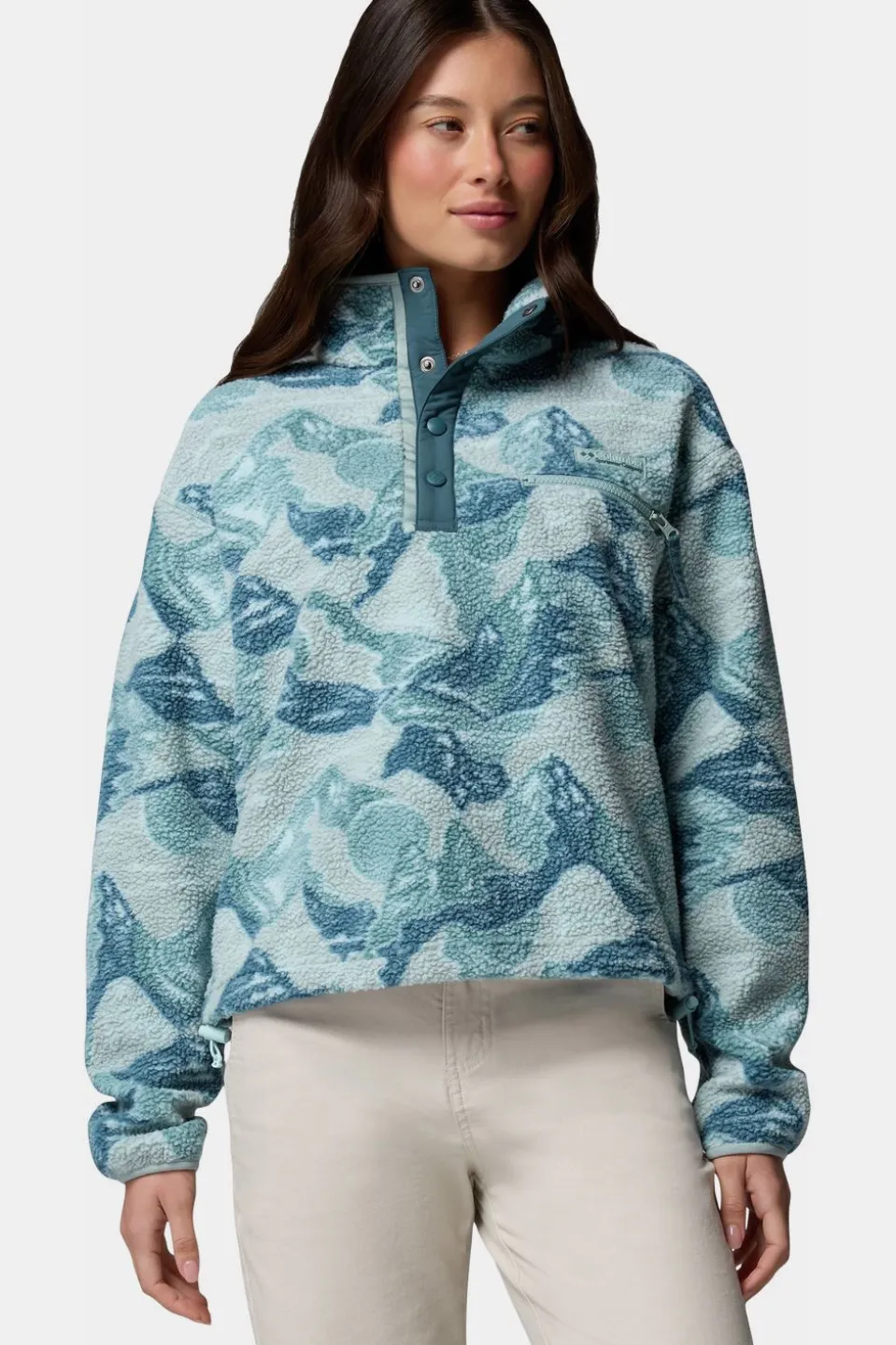 Polaire Helvetia™ II Printed Cropped Half Snap