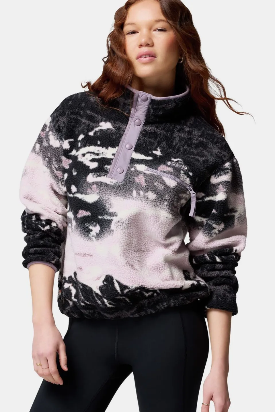 Polaire Helvetia™ II Printed Cropped Half Snap