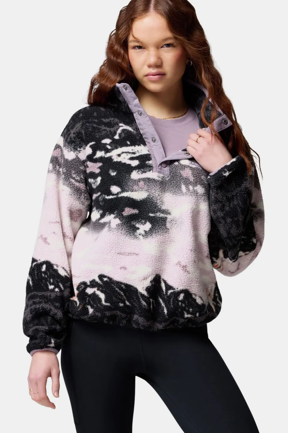 Polaire Helvetia™ II Printed Cropped Half Snap