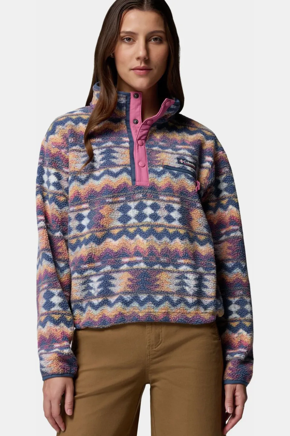 Polaire Helvetia™ II Printed Cropped Half Snap