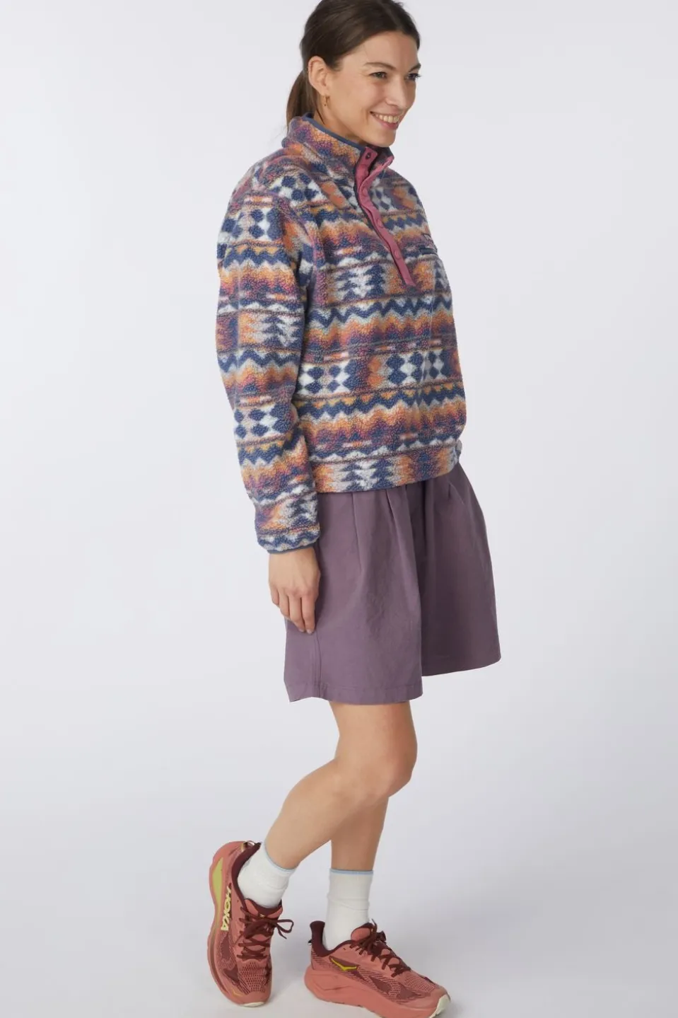 Polaire Helvetia™ II Printed Cropped Half Snap