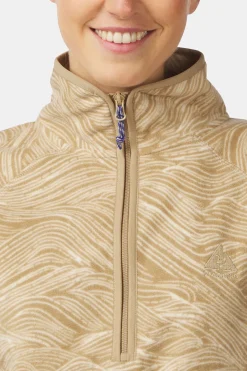 Polaire Wave Printed 1/2 Zip Fleece W