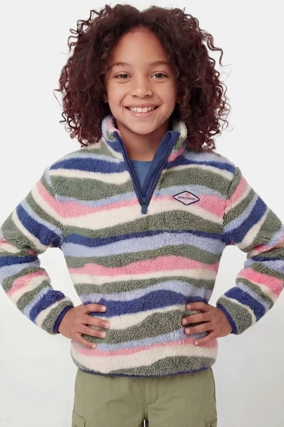 Polaire Zilan Printed Wave Fleece G