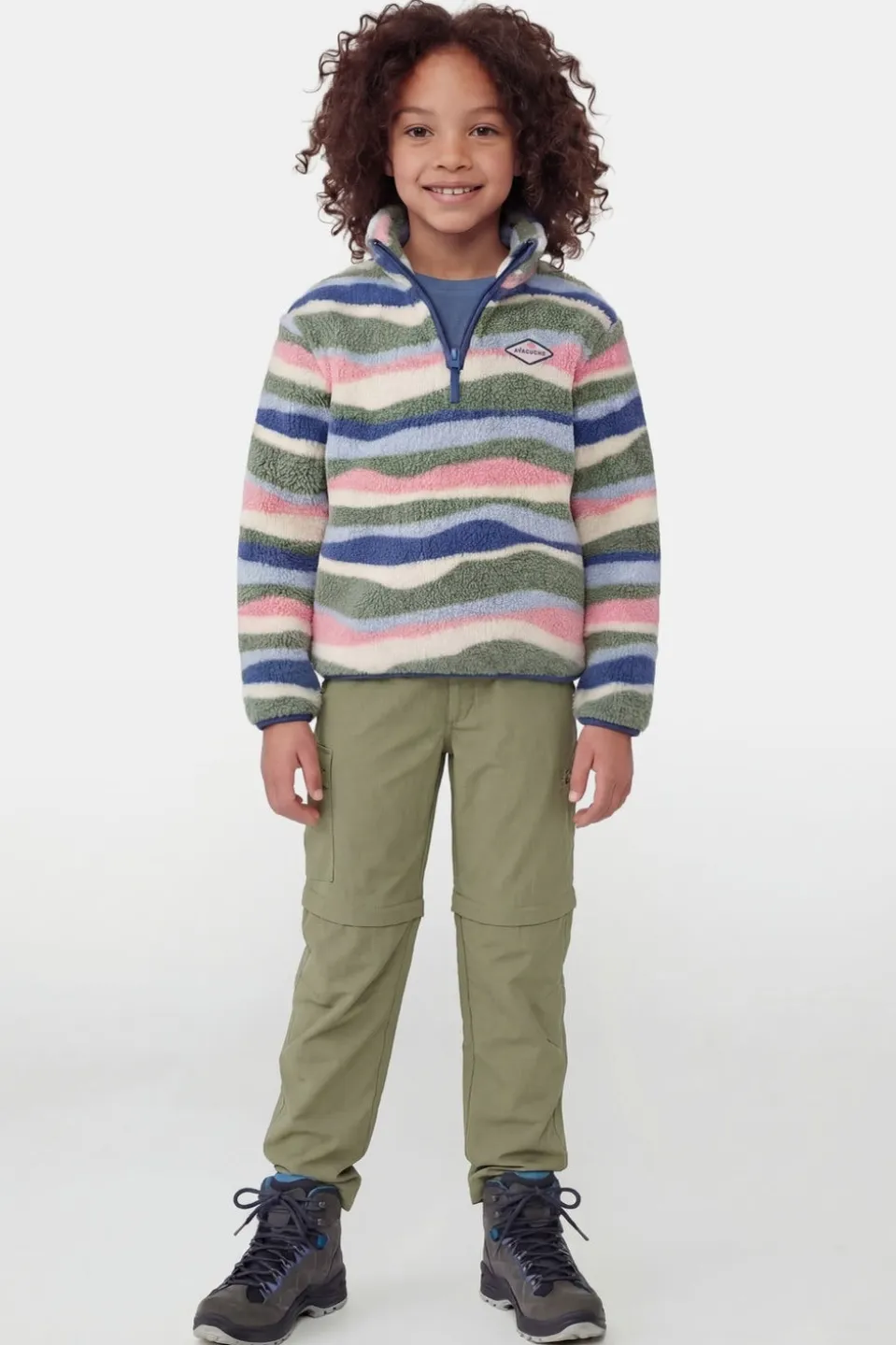 Polaire Zilan Printed Wave Fleece G