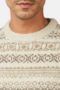 Pull Coniston Fair Isle Crew Neck M