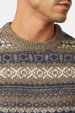 Pull Coniston Fair Isle Crew Neck M