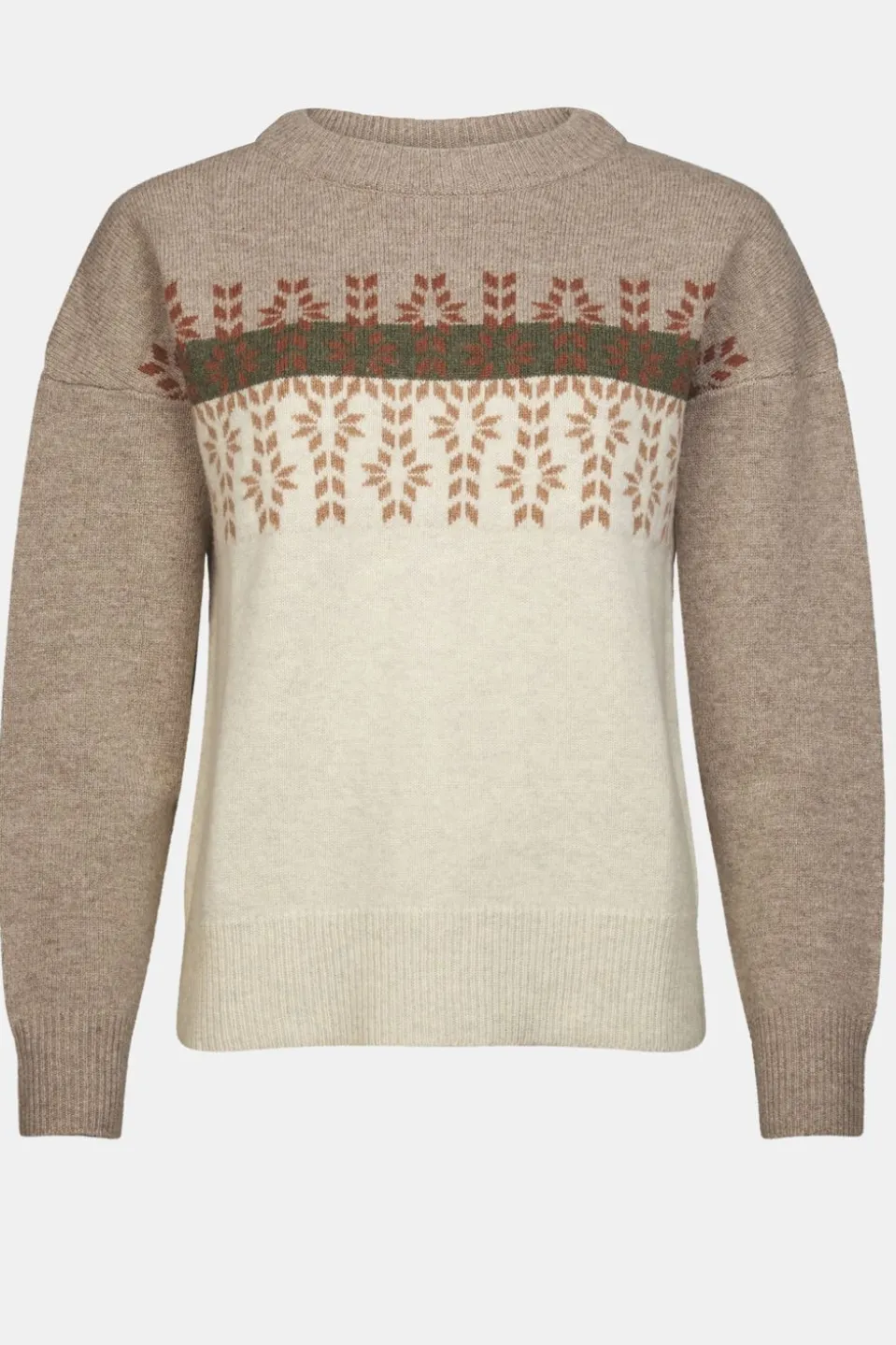 Pull Lugano Jaquard Wool Jumper W