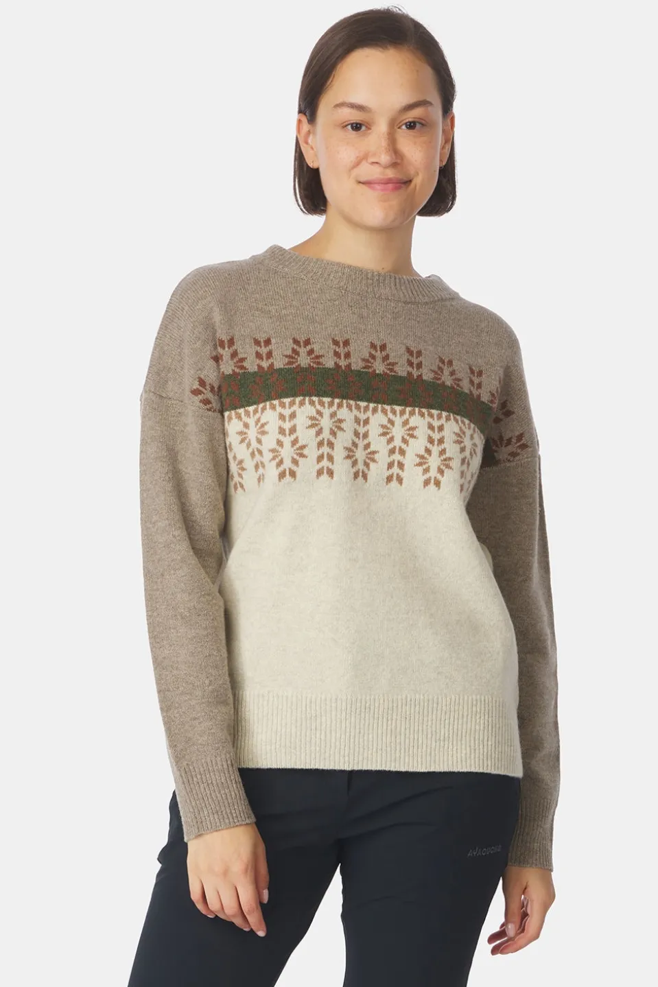 Pull Lugano Jaquard Wool Jumper W