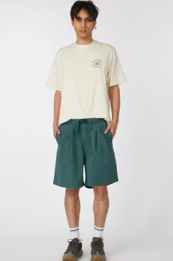 Short Two Tuck Wide Half Pants