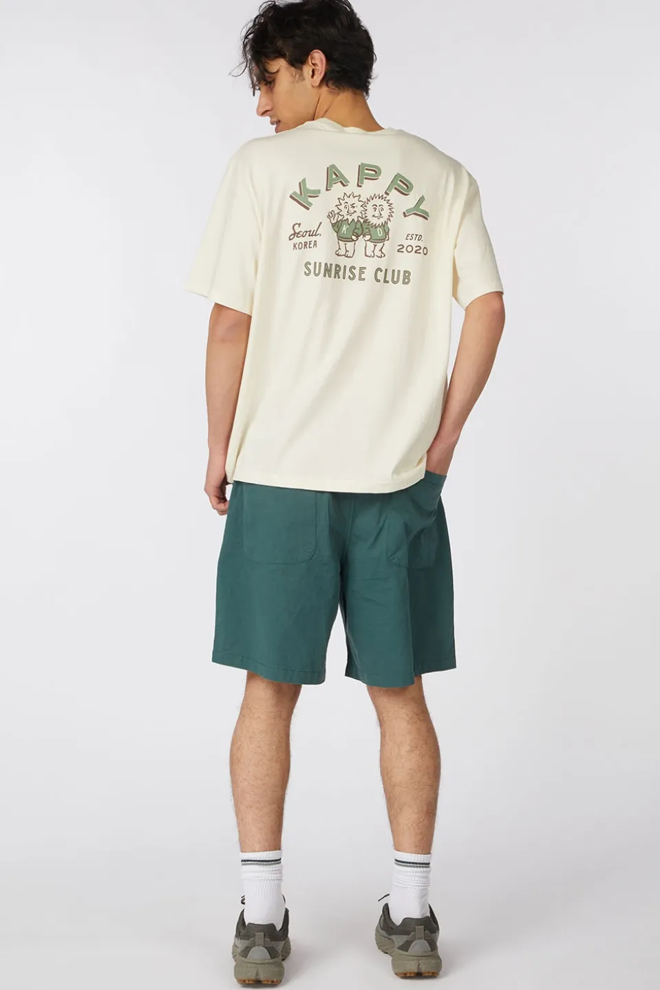 Short Two Tuck Wide Half Pants