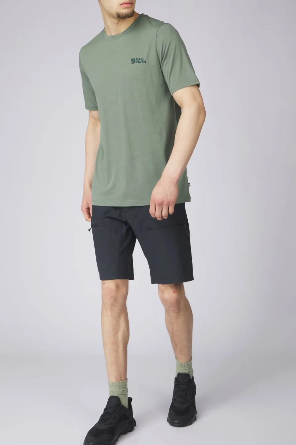 T-Shirt Abisko Wool Logo Ss M