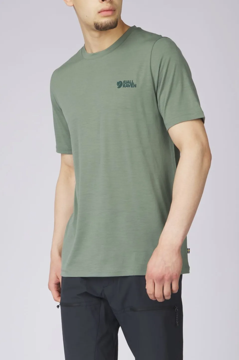 T-Shirt Abisko Wool Logo Ss M