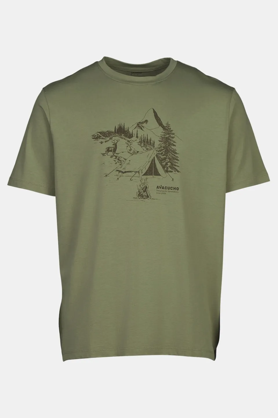 T-Shirt Campsite Sketch M