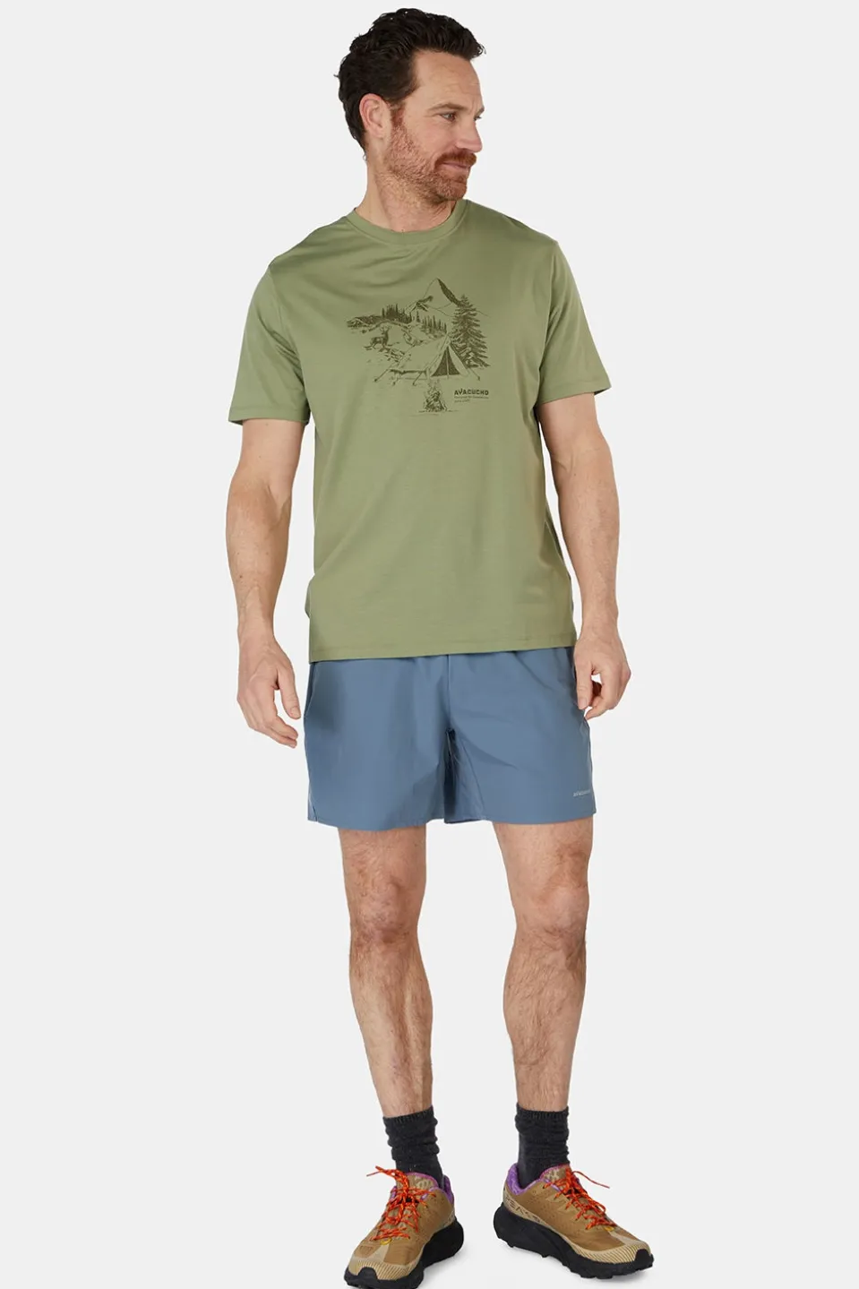 T-Shirt Campsite Sketch M