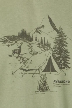 T-Shirt Campsite Sketch M