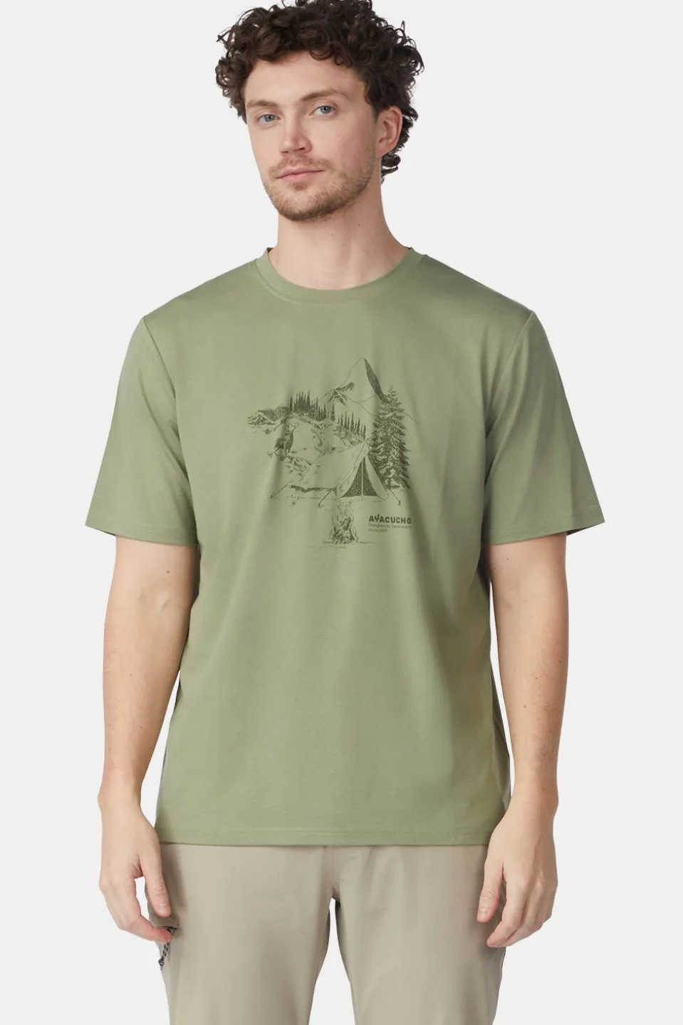 T-Shirt Campsite Sketch T-Shirt M