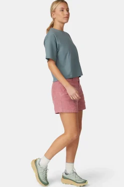 T-Shirt Cropped Mini Embroidery Tee W