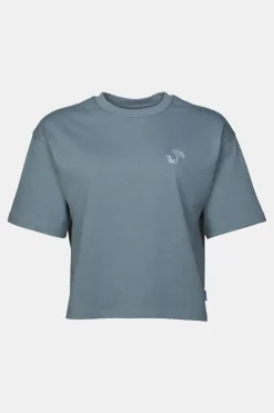T-Shirt Cropped Mini Embroidery Tee W