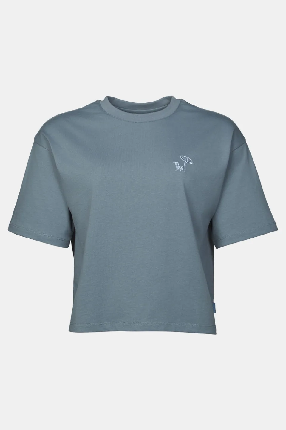 T-Shirt Cropped Mini Embroidery Tee W