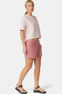 T-Shirt Cropped Mini Embroidery Tee W
