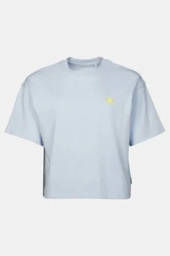 T-Shirt Cropped Mini Embroidery Tee W