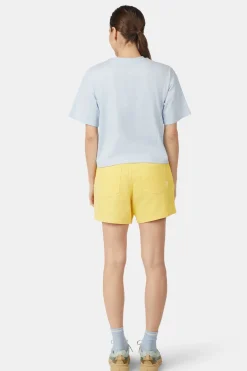 T-Shirt Cropped Mini Embroidery Tee W