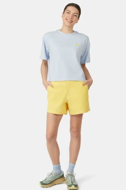 T-Shirt Cropped Mini Embroidery Tee W